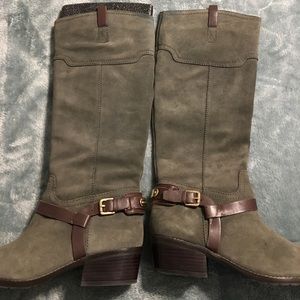 Ivanka Trump grey suede boots! Size 8.5!