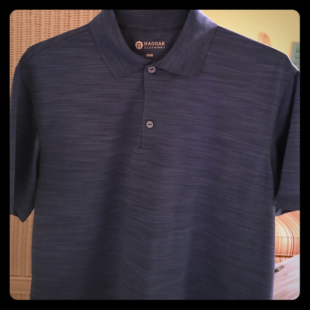 Haggar blue polo medium