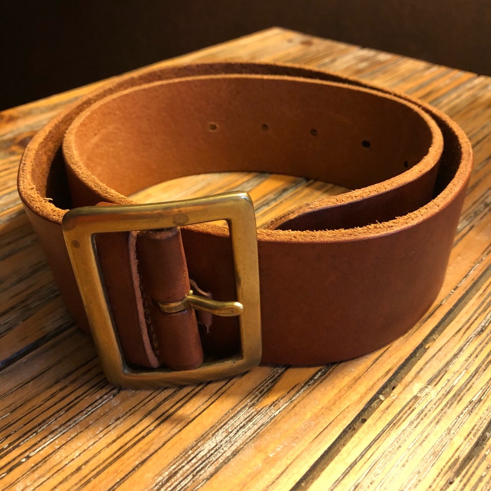 Ralph Lauren Italian Saddle Leather Belt