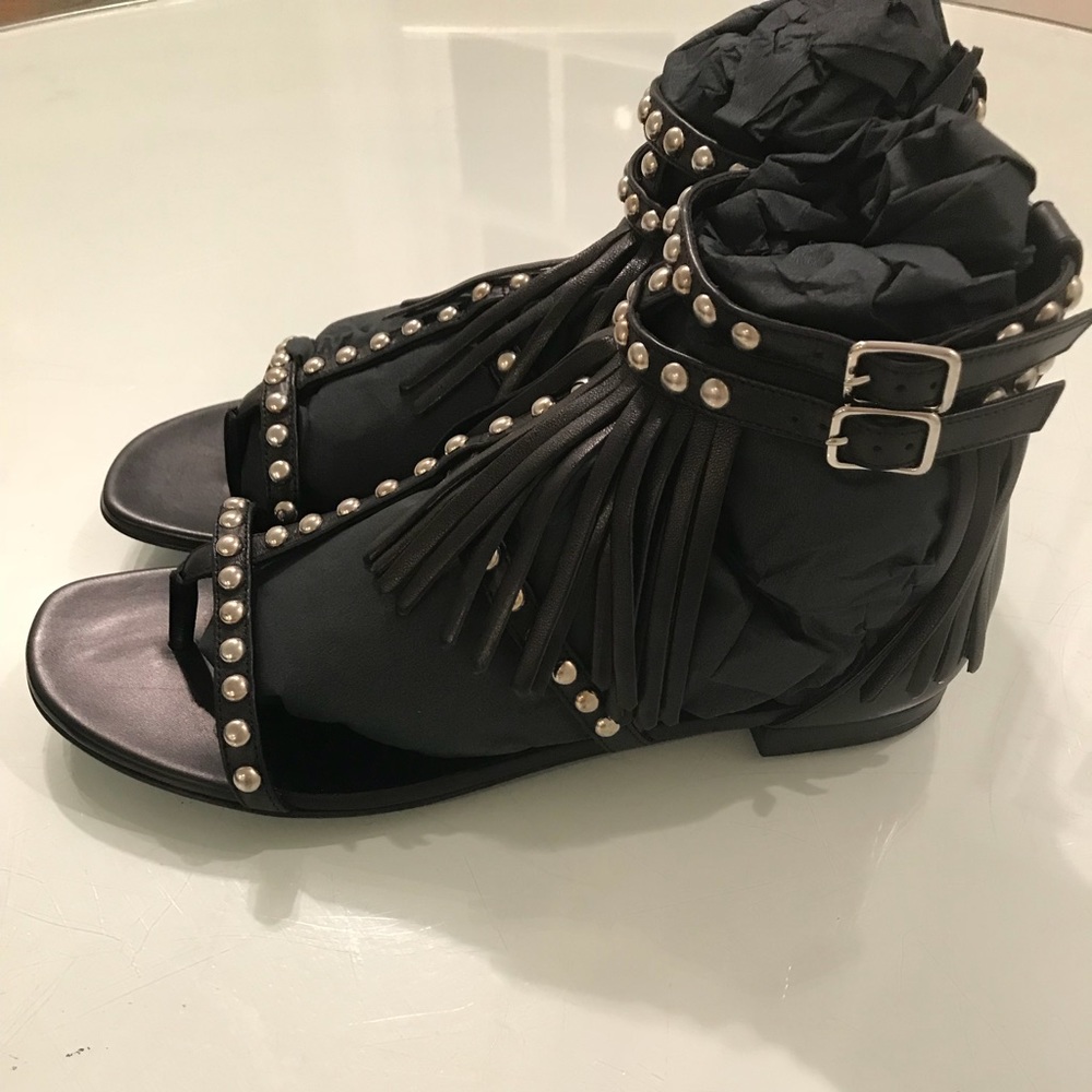 Brand New Saint Laurent Fringe Sandals Size 36.5 - Picture 4 of 8