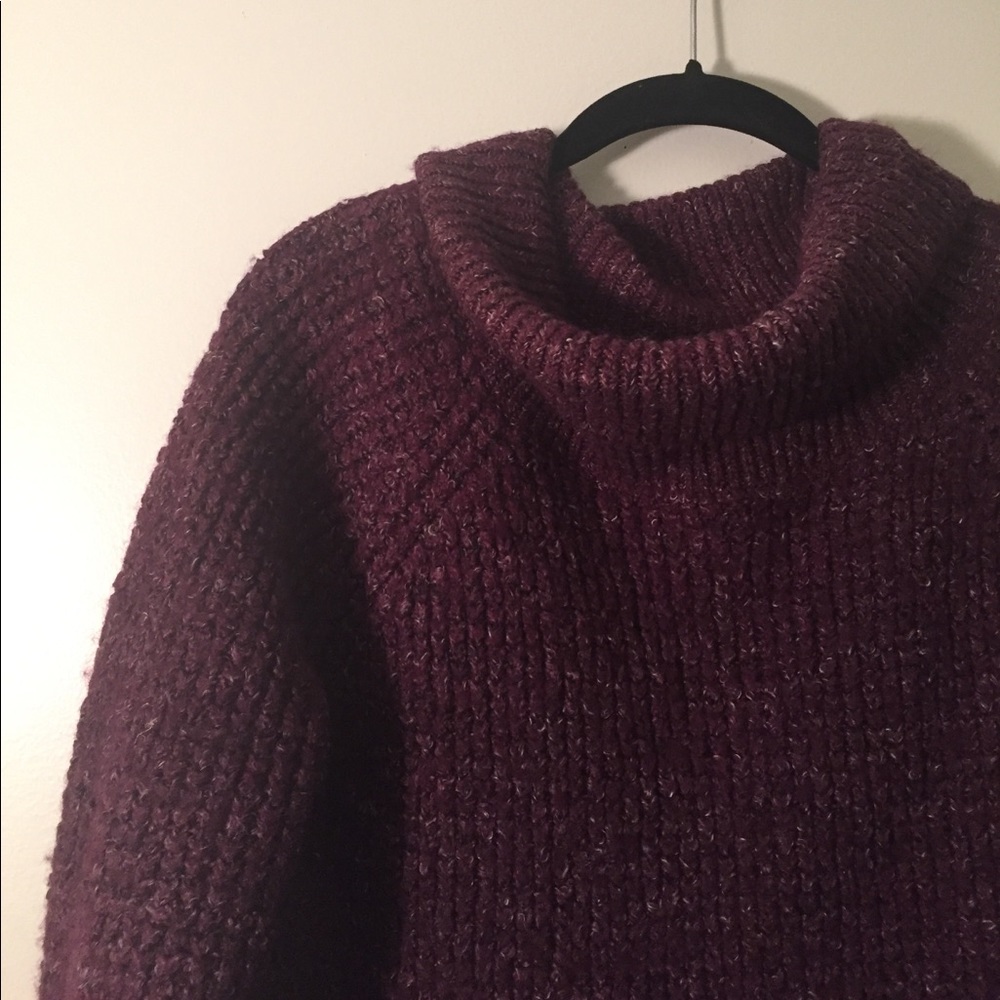 FREE PEOPLE cable knit turtle neck sweater