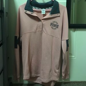 PINK quarter snap sweatshirt
