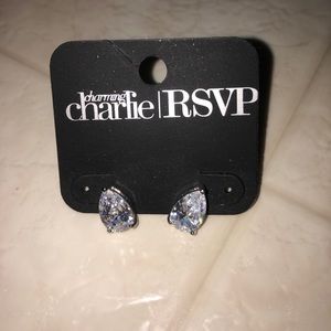 Charming Charlie diamond earrings