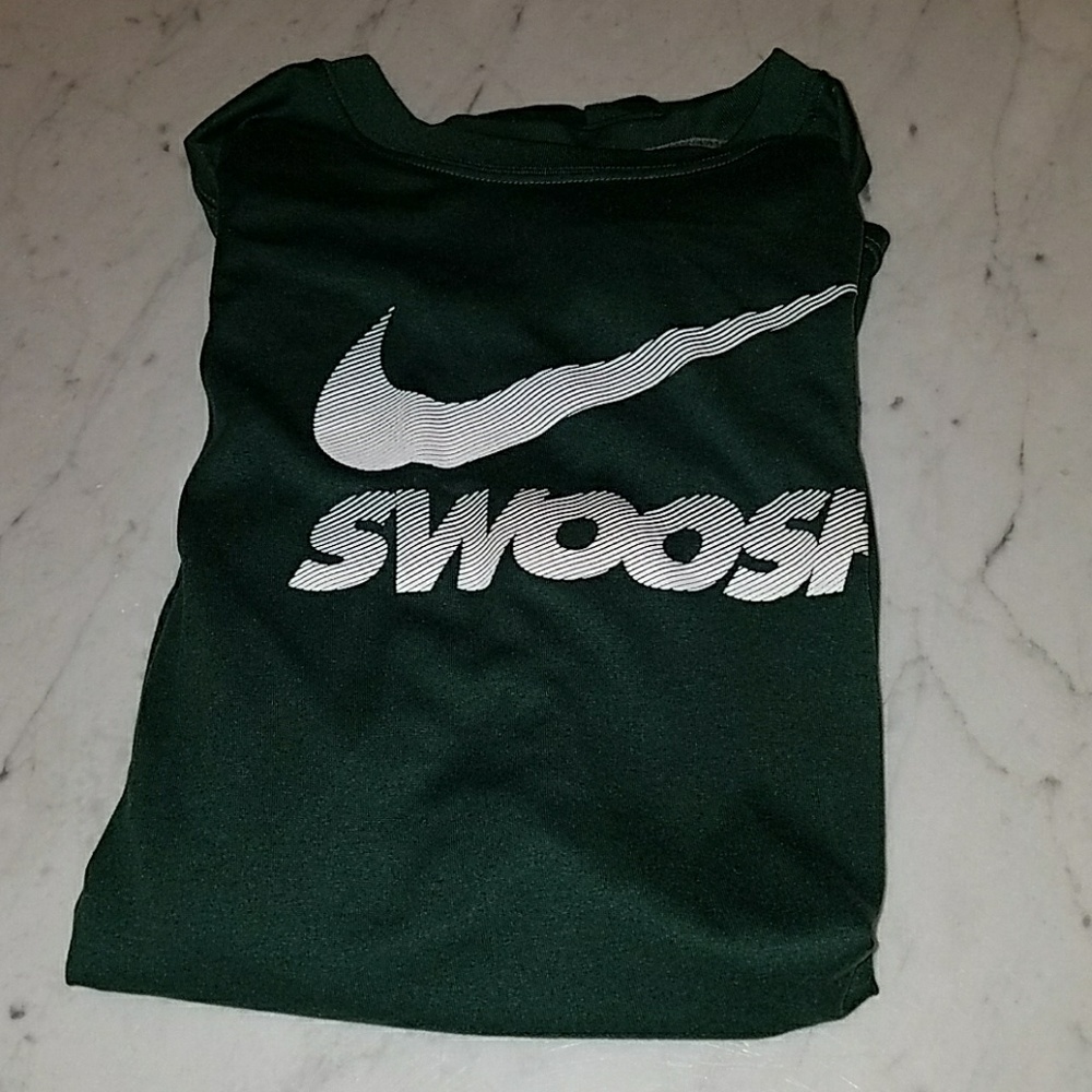 Nike dry fit swoosh logo tee
