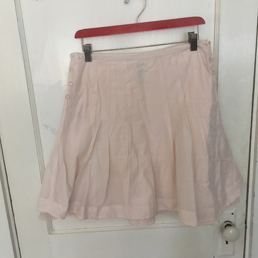 Anthropologie Odille Pink Skirt