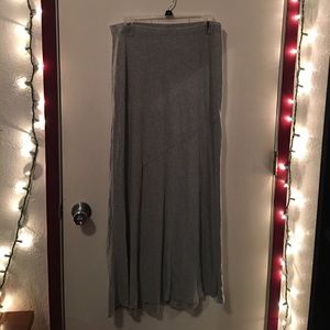 Gray maxi skirt