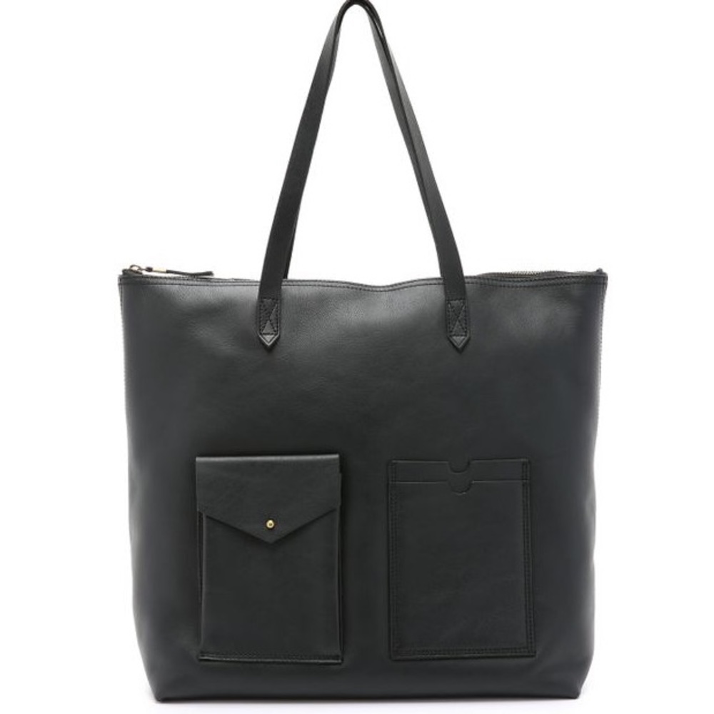 Madewell Zip Transport Tote with Pockets