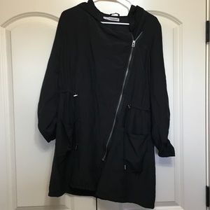 Women's Maurice's size 0, black zip up jacket