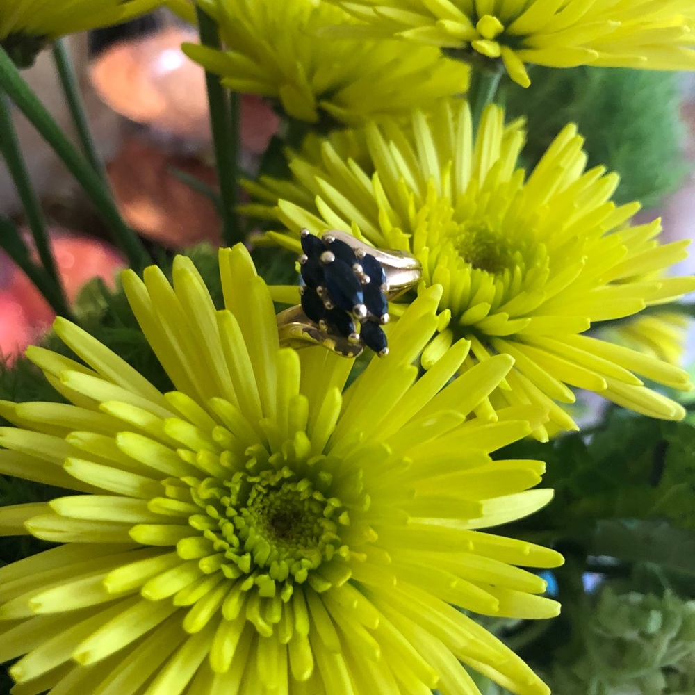Authentic sapphire ring, size 5.5, $999, preloved
