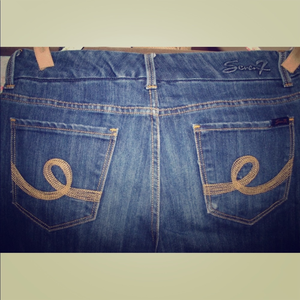 Womens Seven Jean reg boot cut sz 10 pocket detail