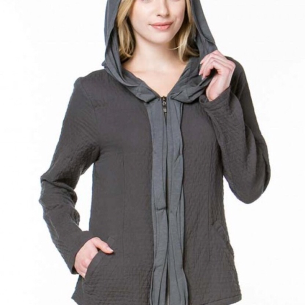 Diamond Zip- Up Hoodie - Picture 3 of 4