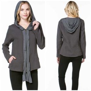 Diamond Zip- Up Hoodie