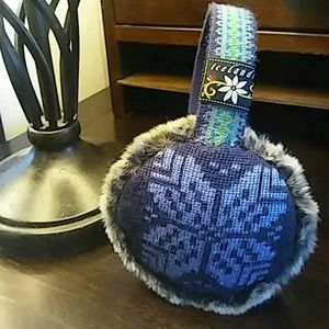 Icelandic Snowflake Faux Fur Earmuffs