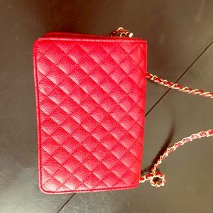 Large Red Clutch