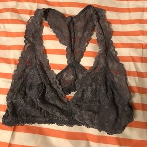 NWOT Victoria Secret Bralette - Grey Lace