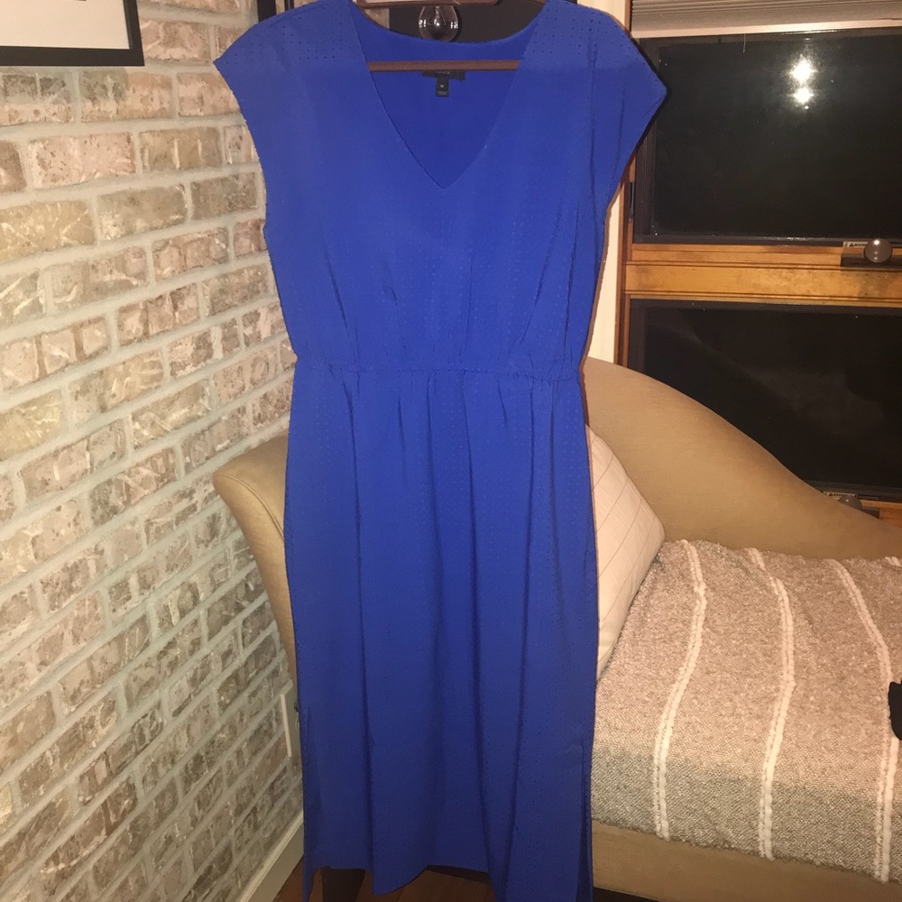 JCrew blue midi dress