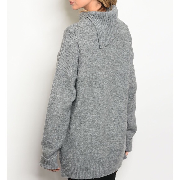 | OVERSIZED TURTLENECK SWEATER | - Picture 2 of 4