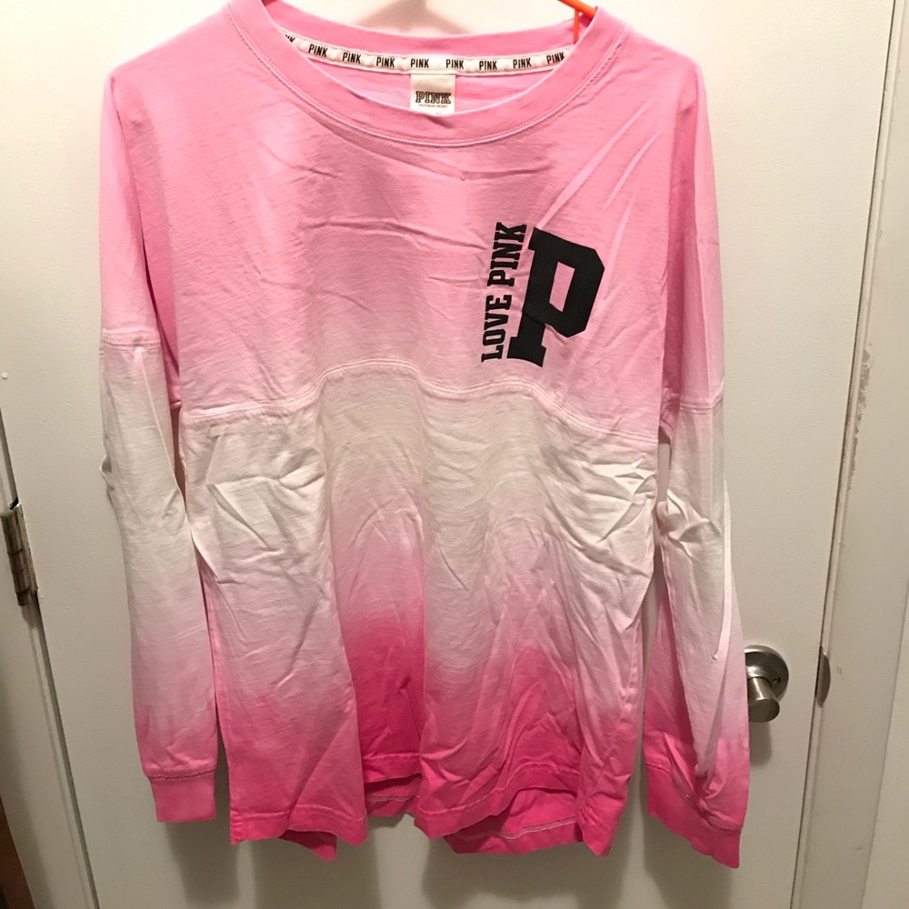 Pink fade campus crew spirit jersey