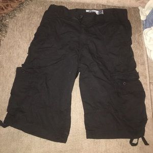 Black Cargo Shorts