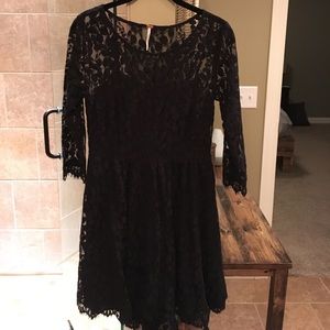 Free People black lace dress