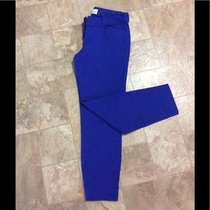 Royal blue pixie pants.