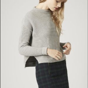 Topshop Slouchy Neck Ribbed Jumper SZ US 6