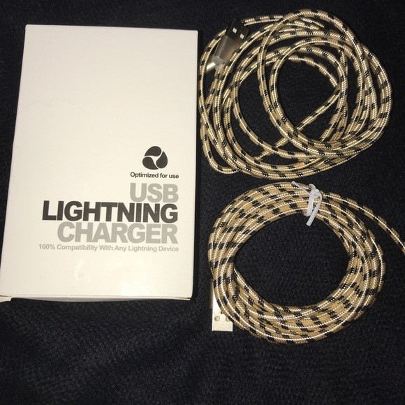 iPhone Lightning to USB cable Apple Charger - Picture 1 of 2