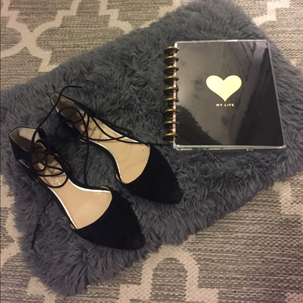 JESSICA SIMPSON lace up flats