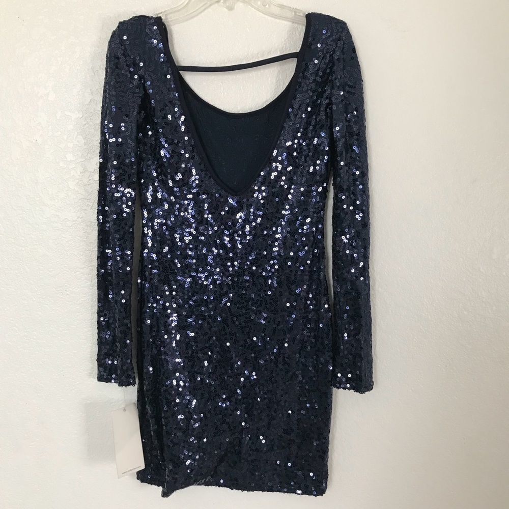 NWT Blue sparkling holiday dress ✨