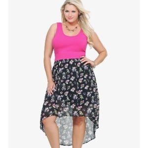 Torrid Pink Hi Lo Tank Dress