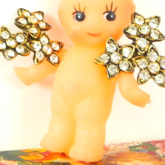 Brooches Pair Rhinestone Flowers Cluster Bridal Rare 1950s Vintage Holiday - Picture 4 of 8