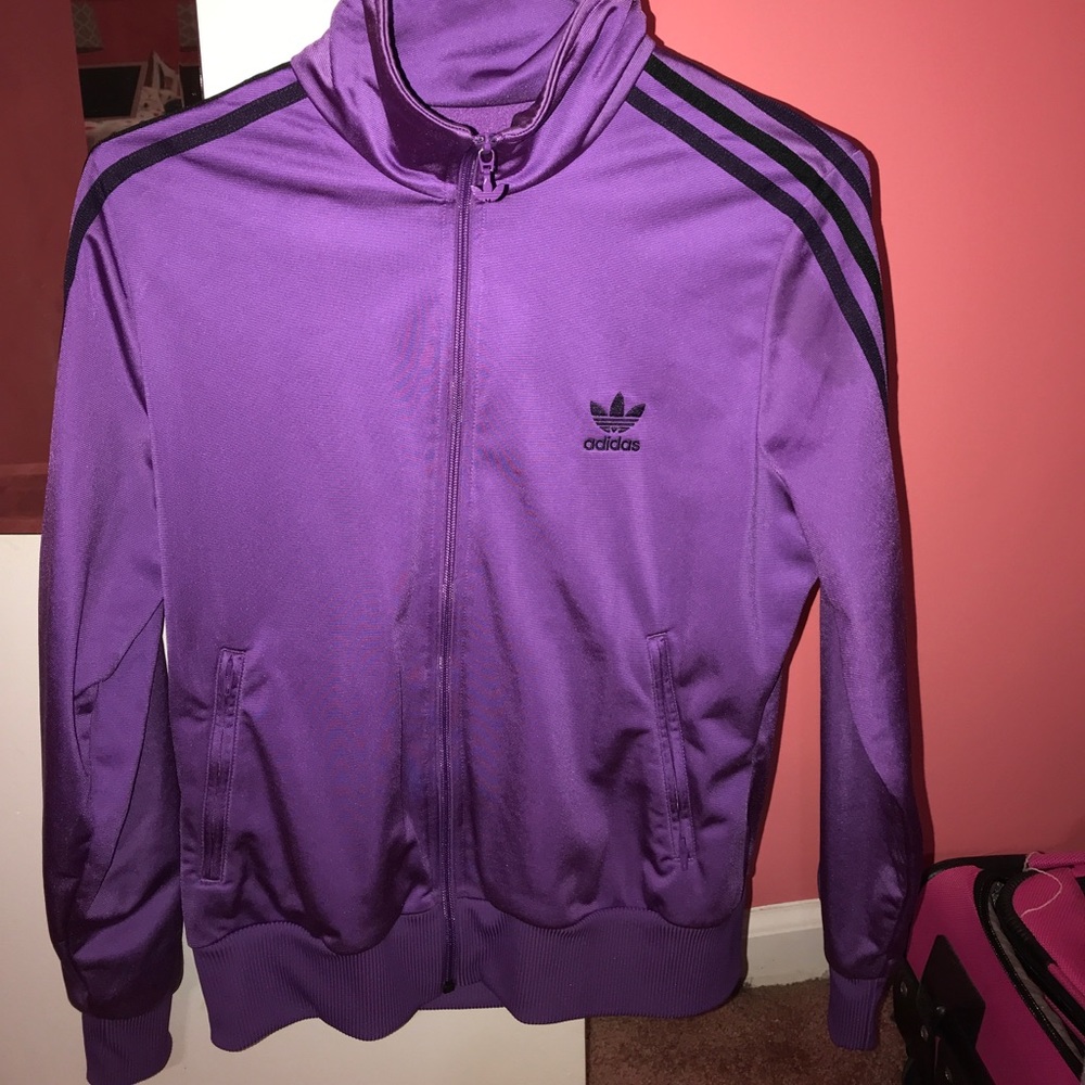 Purple Adidas Track Jacket