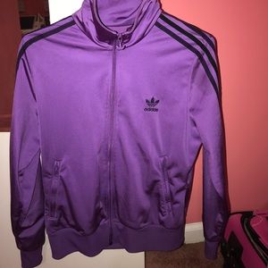 Purple Adidas Track Jacket