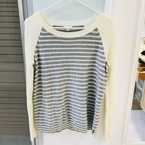 Gray and Cream Sweater