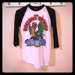Vintage 80s The Rolling Stones Jersey T Shirt Sz S