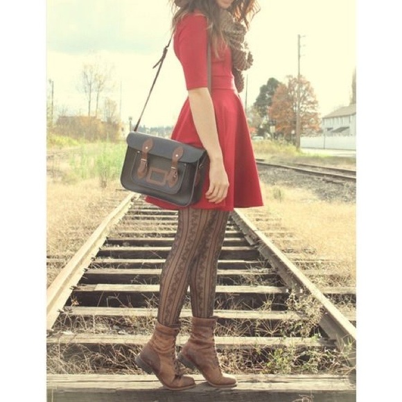Doublju Dresses & Skirts - 🌲 Red 3/4 Sleeve Fit & Flare Dress