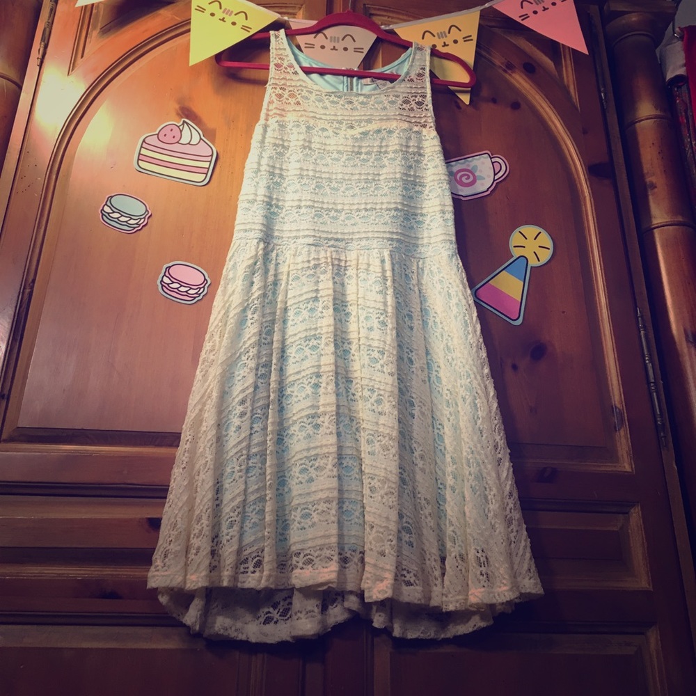 American Rag Cie light blue lace dress