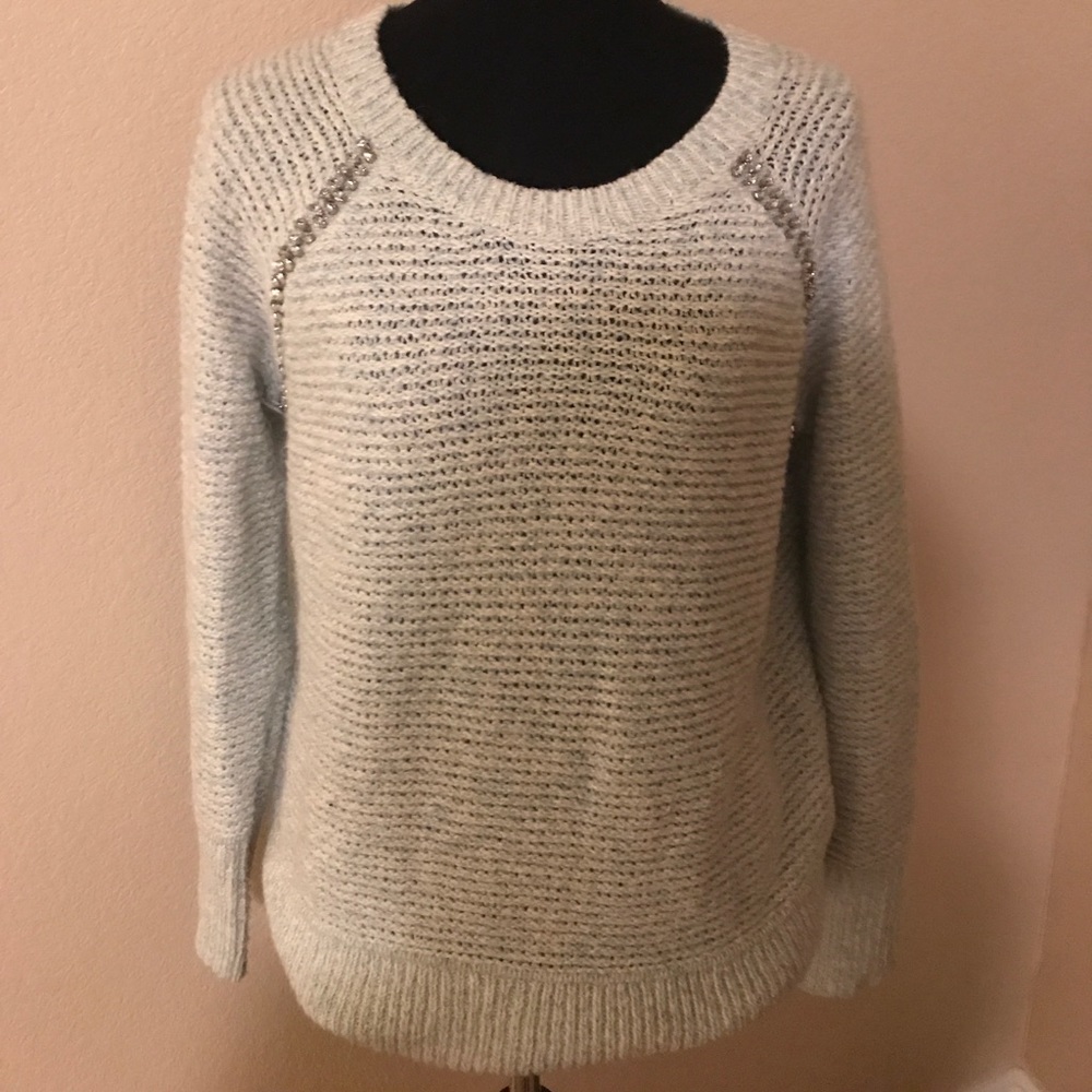 Beautiful blue sweater from Anthropologie