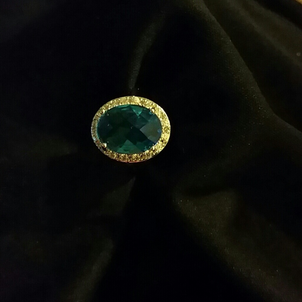 Blue Topaz Sterling Silver Ring