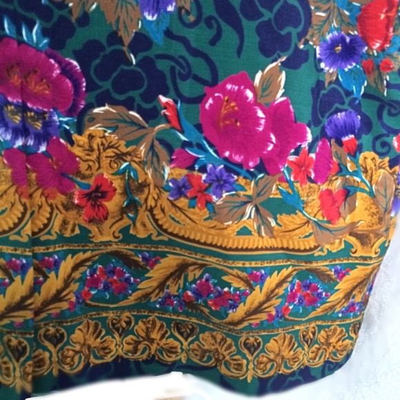 S. G. Sport Green Floral Print Shift Dress - Picture 5 of 8