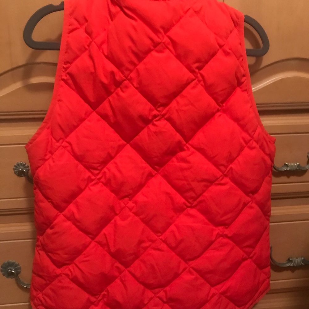 J. Crew  Factory red quilted vest