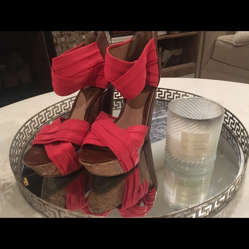 FREE WITH PURCHASE....G byGuess wedges- worn once!