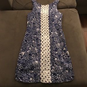White and blue Lily for Target dress