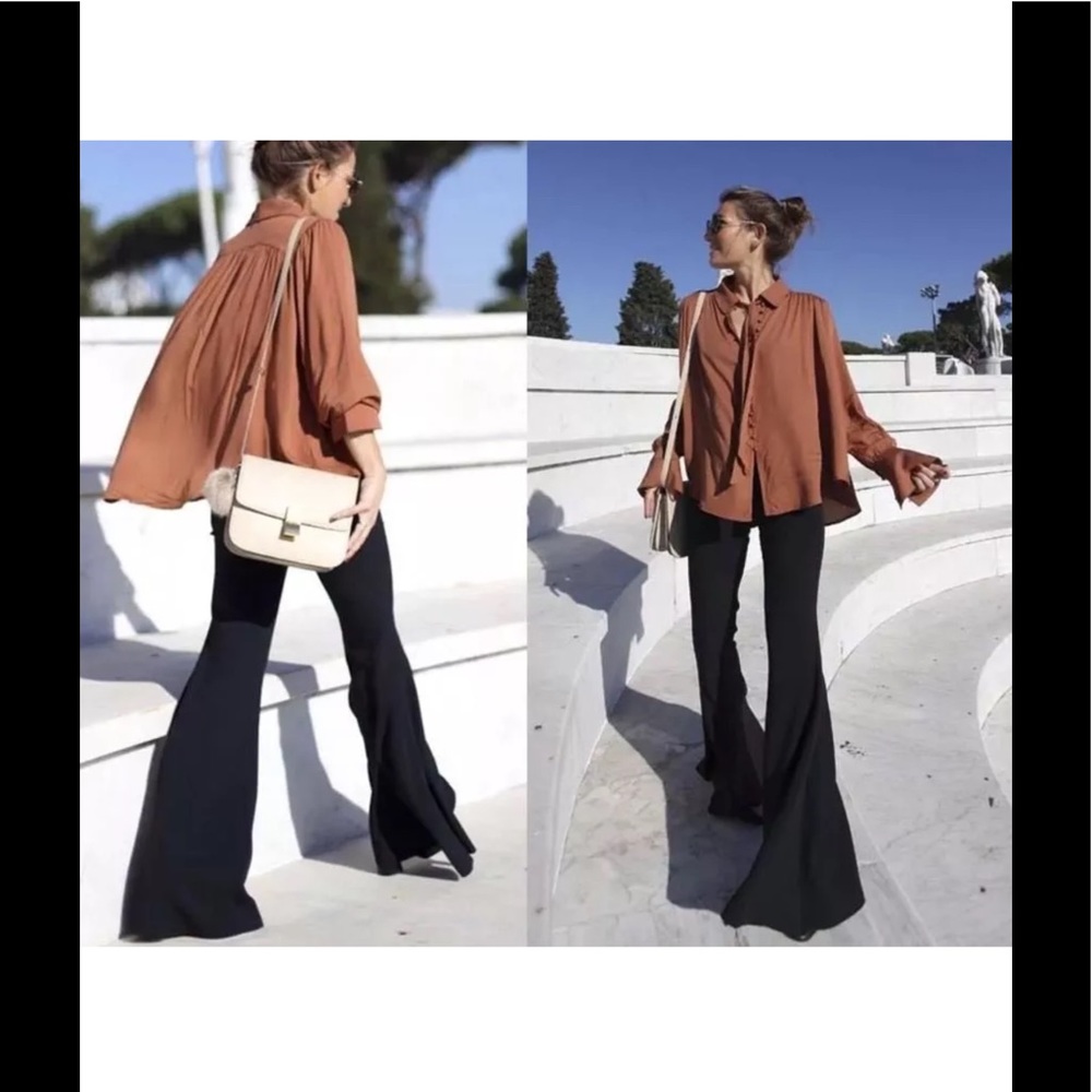 Sold out Zara bell bottom trousers