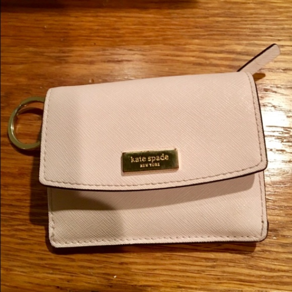 kate spade laurel way mini wallet blush pink