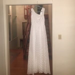 Aidan Mattox White Long Gown