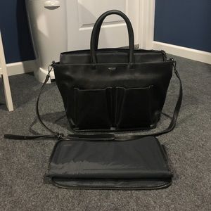 Matt & Nat Black Diaper Bag (with changing pad!)