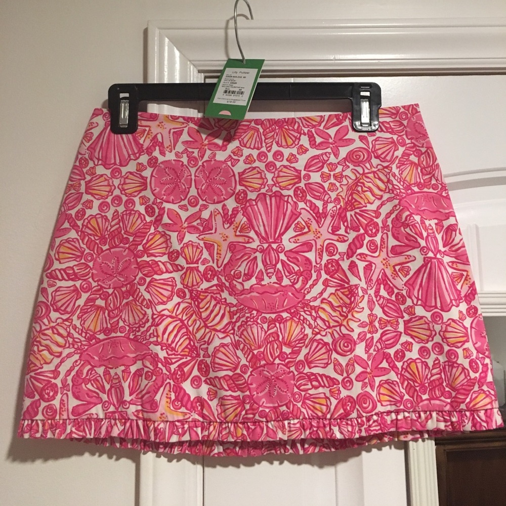 Lilly Pulitzer Skirt Pink Sailors Valentine Mini
