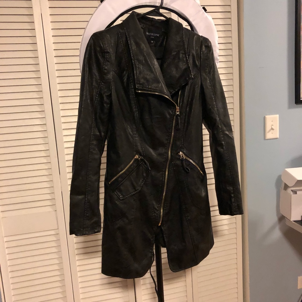 Faux leather jacket
