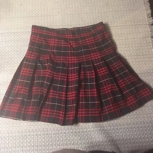 Large red/navy tartan skirt from American Apparel